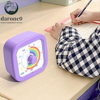 DARONC0可視計時器,60分鐘超靜音倒計時鬧鐘,卡通片視覺化圓形/方形自律廚房定時器閱覽室