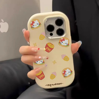 ins風高顏值漢堡KT貓iPhone1514ProMax手機殼13蘋果12promax78p20250529
