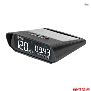 新車無線抬頭顯示太陽能 GPS 數字車速表帶液晶屏超速警報總里程/時間/高度/速度顯示