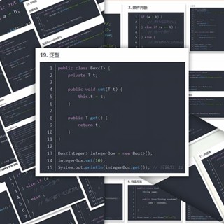 閉眼入50張Java知識總結Java程式設計自學計算機知識飾品裝飾筆記本桌面50 Java Knowledge Points