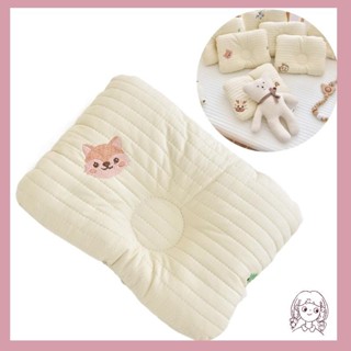 哈哈刺繡圖案嬰兒頭枕透氣枕頭男孩女孩 0-12 個月