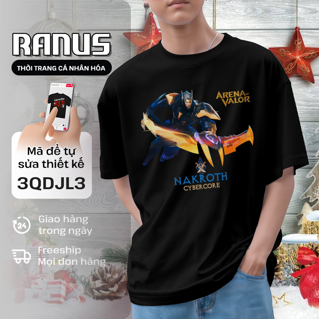 Nakroth 中性 T 恤 aov arena of valor Ranus 男士女士 BabyTee 經典 Bree