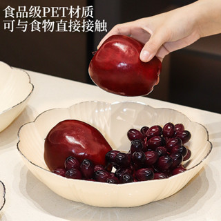 【限時特賣】網紅果盤家用客廳茶几糖果零食盤輕奢風高顏值可瀝水大容量水果盤