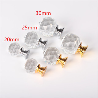20mm 30mm 40mm 50mm 水晶球設計透明水晶玻璃旋鈕櫥櫃抽屜拉手廚櫃衣櫃拉手五金