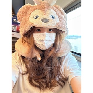 現貨 午安枕 脖子枕頭 遮光眼罩 記憶枕 飛機頸枕 護頸枕卡通辦公室帽子 可愛連帽U型枕空調飛機枕