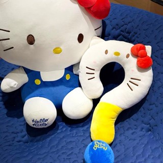 臺灣出貨💕凱蒂貓問號頸枕 可愛頸枕 可愛kitty 卡通頸枕 問號頸枕 可愛U型枕 助眠枕頭 沙髮抱枕 靠枕