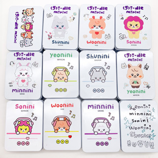 🌈正版官卡 臺灣出貨(G)I-DLE LINE FRIENDS聯名卡通鐵盒收納盒宋雨琦葉舒華田小娟