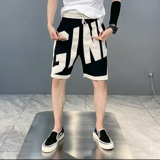 TopMan 美式短褲 撞色抽繩美式運動五分褲 男生 休閒短褲