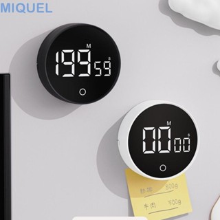 MIQUEL旋轉倒數計時器,沉默的多功能的廚房定時器,廚房吧檯用品磁吸視覺化時間管理提醒學生