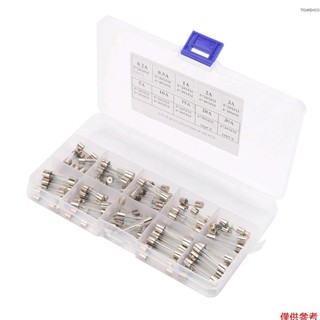 Winn Total 100Pcs 快熔汽車玻璃保險絲管配套套件 55Pcs 5x20mm 45Pcs 6*30mm A
