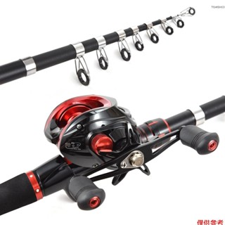 Winn 釣魚竿和卷線器組合 2.1m 伸縮釣魚竿,帶右手拋餌卷線器