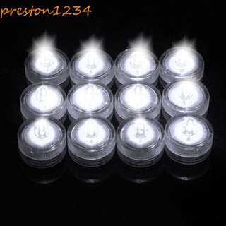 PRESTON水下LED蠟燭燈,多色裝飾性魚缸蠟燭燈,塑膠防水迷你潛水迷你發光二極管燈微景觀