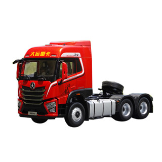 【精品】現貨1:24 原廠大運重卡 大運V7 6X4拖頭牽引頭模型合金工程車汽車模型