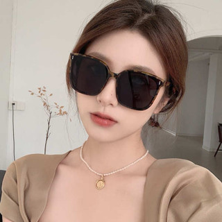 鏡框 ins 眼鏡 半框眼鏡 黑框眼鏡 韓版網紅方形大框偏光眼鏡女ins潮大臉顯瘦墨鏡防紫外線太陽鏡男