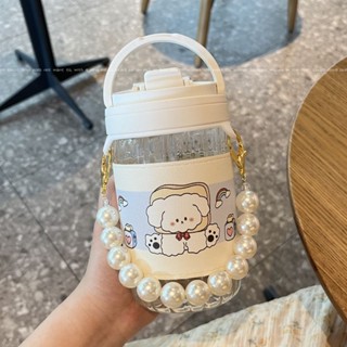 新品現貨水杯女夏季高顏值吸管玻璃杯便攜咖啡杯辦公室雙飲杯子耐高溫20250608