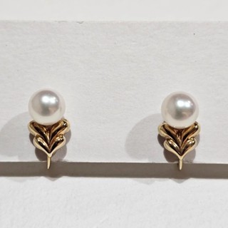 Mikimoto 耳環 珍珠 18k yg 金色 黃色 mercari 日本直送 二手