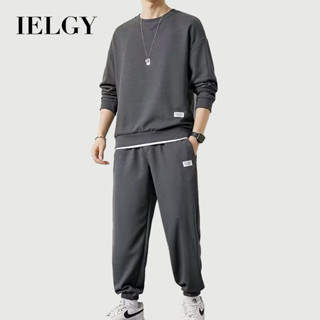 IELGY 休閒運動衛衣套裝男士春秋上衣+褲子