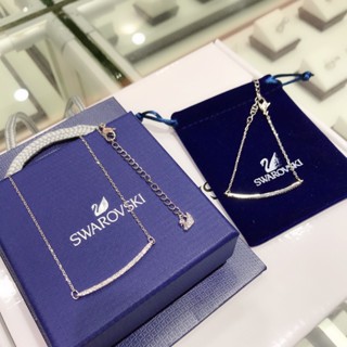 【現貨+包裝盒】施華洛世奇 微笑項鍊 手鍊 細緻線條項鍊 手鍊女手環 時尚精緻氣質鎖骨鏈 送女友閨蜜生日禮物
