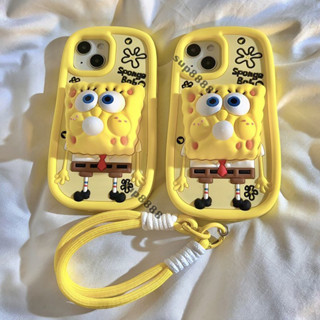 桃園出貨可愛吹泡泡海綿寶寶適用於iPhone12手機殻蘋果13pro/14promax/15