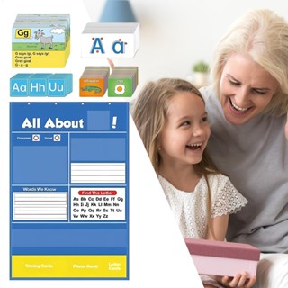 學齡前兒童 ABC 快閃記憶體卡學習遊戲字母學習袖珍圖表團體活動家庭教育用品 zhicmevn