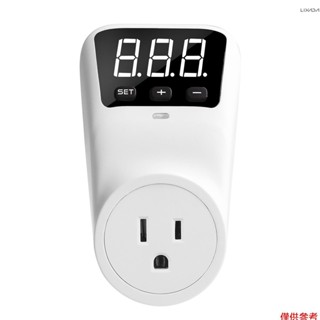 HLP02 數字自動電壓保護插座 110V 16A LCD 顯示電源浪湧保護器插座過流電壓繼電器保護器插座