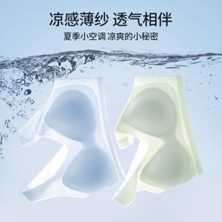 【Miko日記】冰絲薄款洞洞杯寬肩帶夏季裸感內衣輕薄透氣舒適無痕女文胸