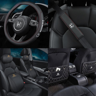 【本田組合】汽車內飾配件 Honda CRV HRV FIT CIVIC CITY 車用香薰 方向盤套 頭枕腰靠