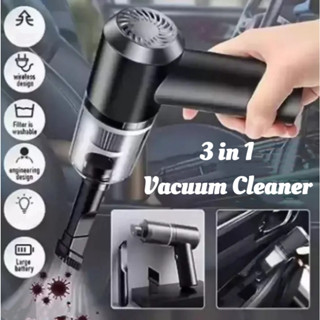 3 合 1 迷你無繩車載吸塵器無線便攜式可充電手持式高吸能吸塵器適用於家用汽車