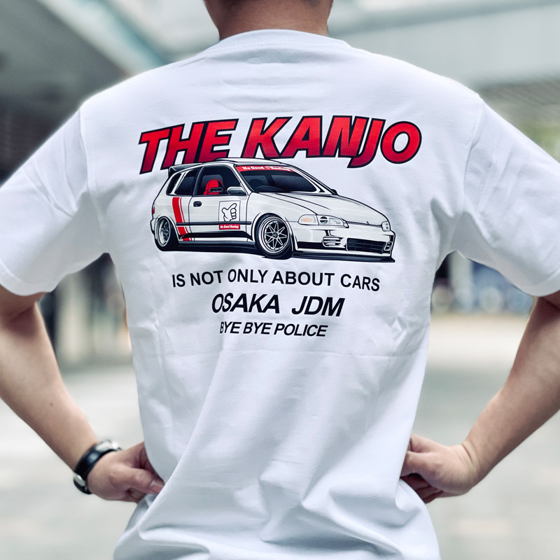 SMSG大阪JDM改裝車EK思域車紋印花男女短袖100%純棉T恤604