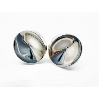 Georg Jensen 耳環 銀色 圓形 925 日本直送 二手