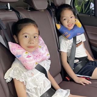 【呼吸營地】汽車頭枕 車用枕頭 汽車側靠枕 防勒脖卡通護肩套 記憶棉車用側靠枕 汽車側睡頭枕護頸枕靠枕車內後排座椅兒童車