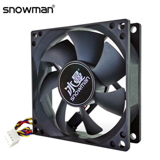 [超值現貨]散熱風扇 散熱器 電腦散熱 散熱 冰曼 超靜音8CM釐機箱風扇 4針綫PWM溫控調速臺式機電腦CPU風扇