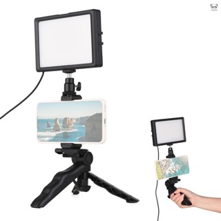 Andoer USB LED桌面補光燈+三腳架套裝 專業攝影套裝 120顆燈珠 雙色溫3200-5600K 10檔亮度可