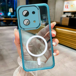 REDMI XIAOMI 小米紅米 Note 14s 4G 軟防摔相機保護套帶磁性貼紙手機殼