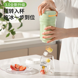 旋轉秒出冰冰格冰塊製作模具冰箱儲冰家用製冰盒大容量食品級旋轉秒出冰格家用製冰盒 冰箱儲冰模具