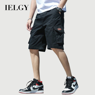 IELGY 工裝短褲男士夏季外穿寬鬆五分五分褲休閒運動