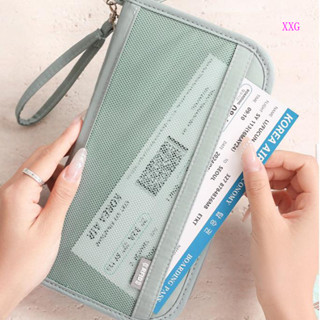 【XXG】 新款旅行證件包 登機護照機票收納包 銀行卡防盜刷卡包 大容量錢包