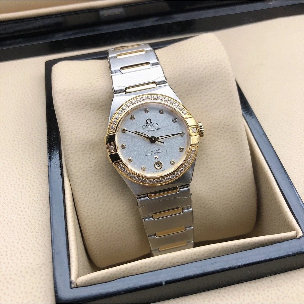 金殻超美 OMEGA 第五代星座女錶 曼哈頓29mm