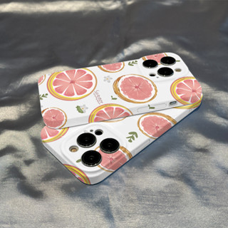 時尚 清新 卡通 可愛柚子 手機殼 新款 適用iPhone 16Pro 15Plus 7Plus 14ProMax 13