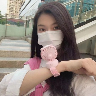 2025新款貓手錶風扇迷你風扇創意卡通可愛充電學生宿舍便攜手腕風扇20250611