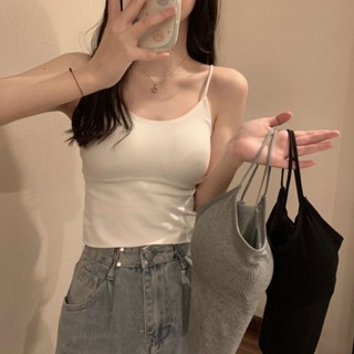 純棉抹胸小可愛 女生ins設計感防走光運動背心 內搭 緊身 百搭 女裝 小可愛 外穿背心 細肩帶背心 美背小可愛