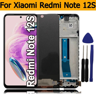6.43 英寸 AMOLED 適用於小米紅米 Note 12S 液晶顯示屏觸摸屏數字轉換器適用於紅米 Note 12S