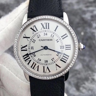 Cartier 卡地亞倫敦solo系列日曆後鑲鑽石外圈42MM自動機械手錶男