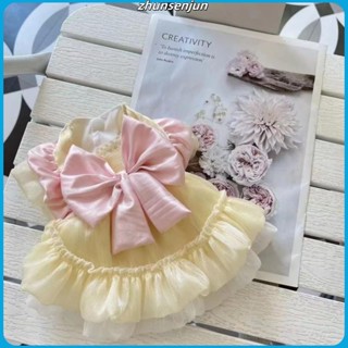 24H速髮熱賣現貨新品寵物衣服狗狗貓咪春夏季薄款 蕾絲蝴蝶結可愛公主裙洛麗塔女僕裝~