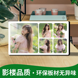 DIY相框定製五宮快樂格子水晶相框寶寶照片婚禮照片全家福圖片定製記錄重要時刻擺件