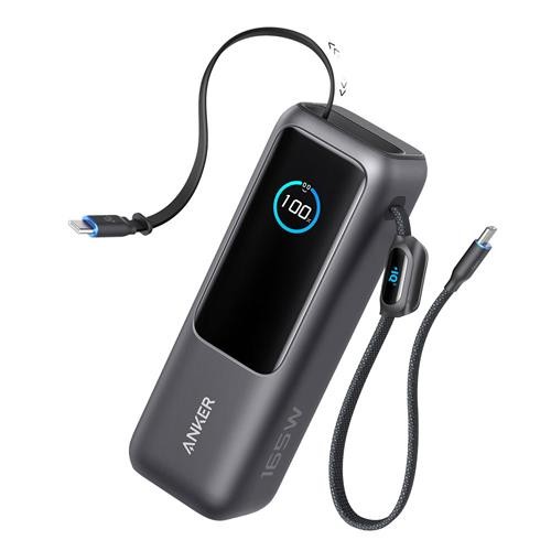 Anker A1695 行動電源 25000mAh 165W 自帶伸缩線原價 2990 (省 200)