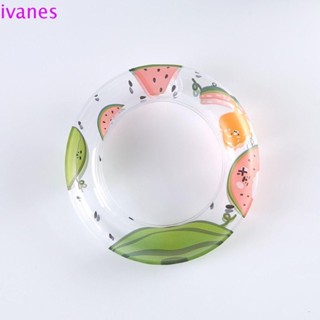 IVANES01毛絨公仔游泳圈,卡通圖案娃娃裝飾Labubu娃娃游泳浮標環,假裝播放Labubu時間游泳圈