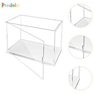 Predolo 透明亞克力展示櫃防塵保護展示櫃實用桌面輕型容器,適用於車輛模型