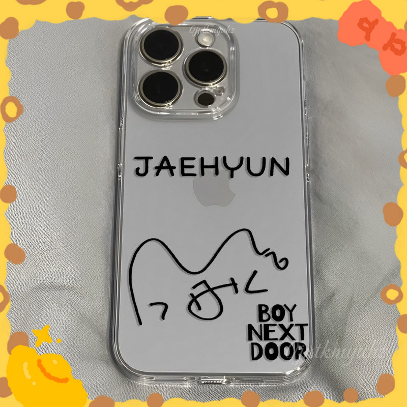 愛豆周邊💌BOYNEXTDOOR 明宰鉉 Jaehyun個性簽名 手機殻 適用於 蘋果16 OPPO 紅米VIVO