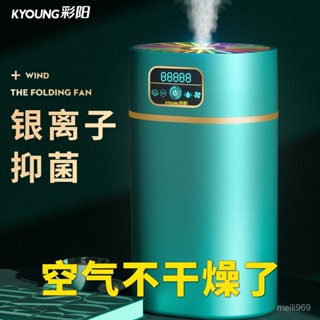 孕𡠹靜音加濕器大霧量小型凈化空氣臥室家用恆濕嬰兒一體香薰彩陽